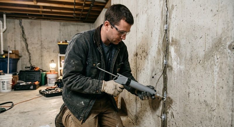 Basement Crack Repair in Warner Robins, GA