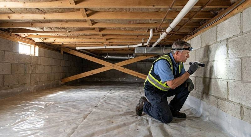 Crawl Space Leveling in Warner Robins, GA
