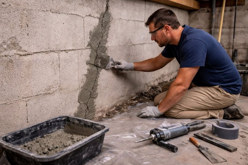 Foundation Crack Repair in Hawkinsville, GA