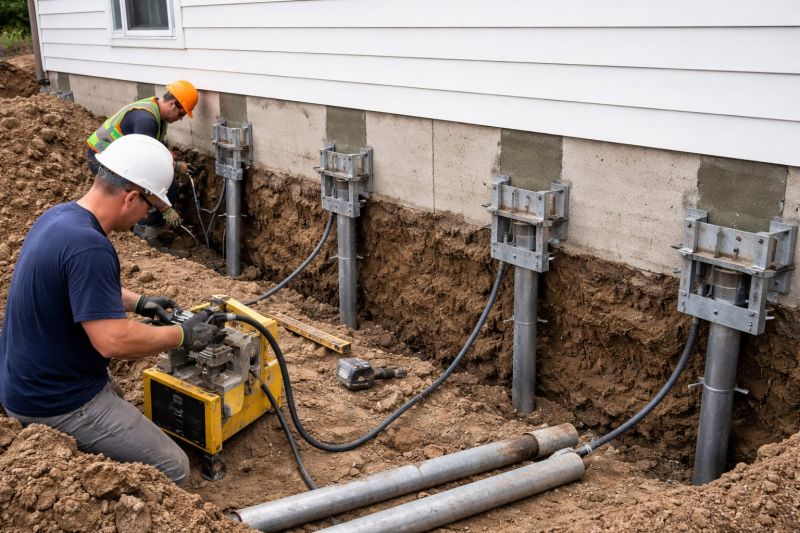 Helical Piers Installation in Warner Robins, GA