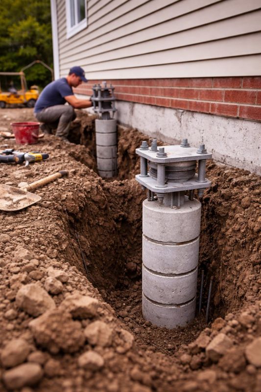 Helical Piers Installation in Warner Robins, GA