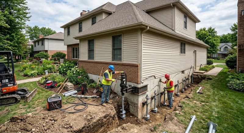Helical Piers Installation in Warner Robins, GA