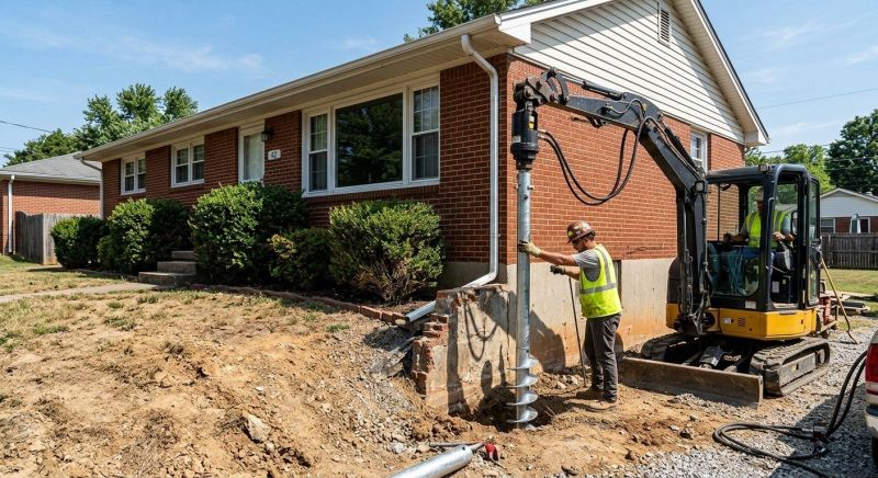 Helical Pile Installation in Warner Robins, GA