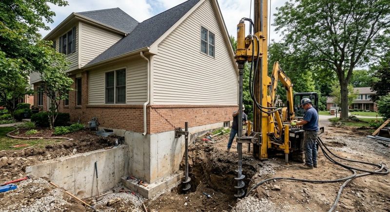 Helical Pile Installation in Warner Robins, GA