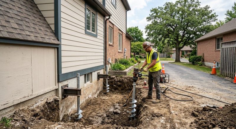 Helical Pile Installation in Warner Robins, GA