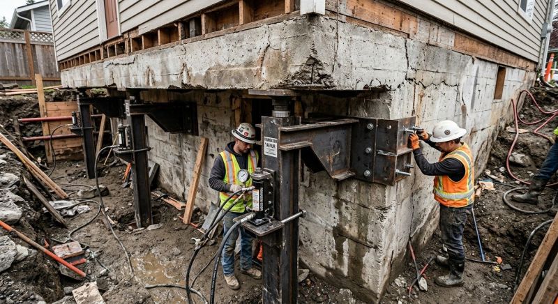 Sinking Foundation Lifting in Warner Robins, GA