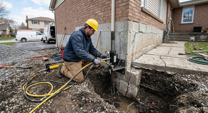 Sinking Foundation Repair in Bonaire, GA