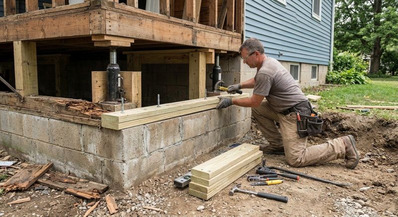 Sinking Foundation Repair in Cochran, GA