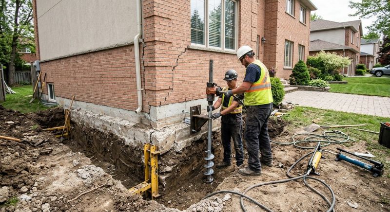 Sinking Foundation Repair in Houston County, GA
