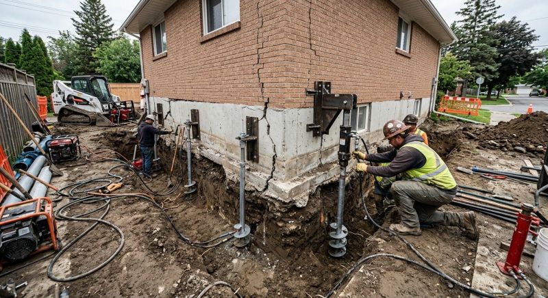 Sinking Foundation Repair in Macon, GA