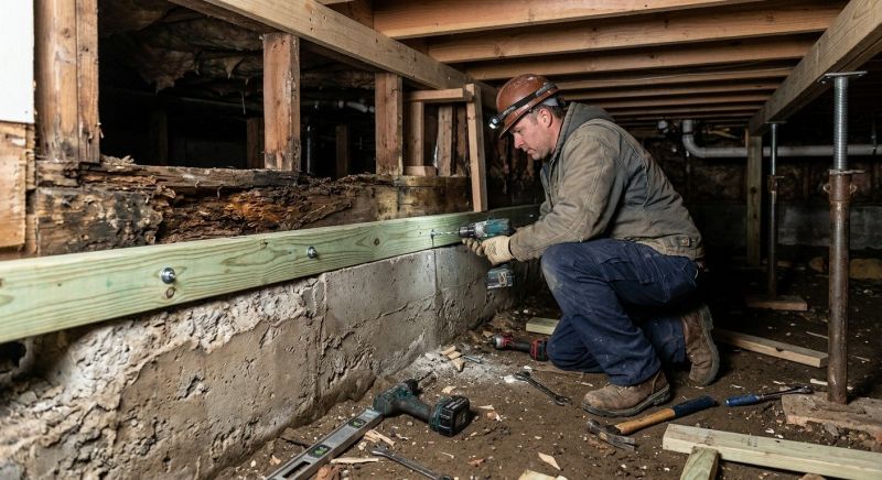Sinking Foundation Repair in Perry, GA